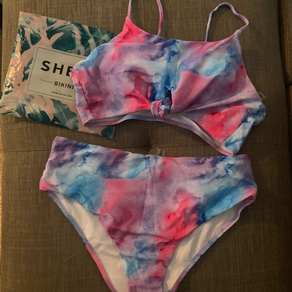 NIP tie dye SHEIN swim suit